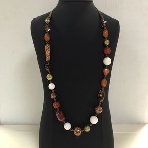 NWT Catherine Stein variety beads 34” necklace